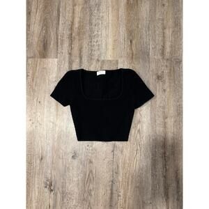 Aritzia Babaton Women’s Sculpt Knit Squareneck Crop Top Size XS